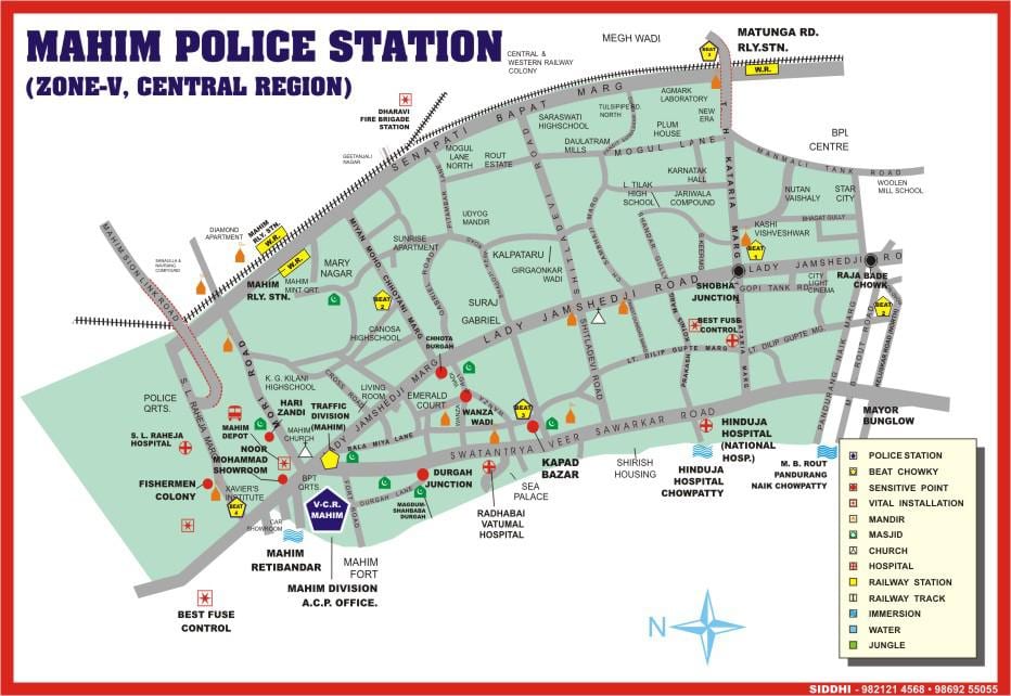 Mumbai Mahim hartă