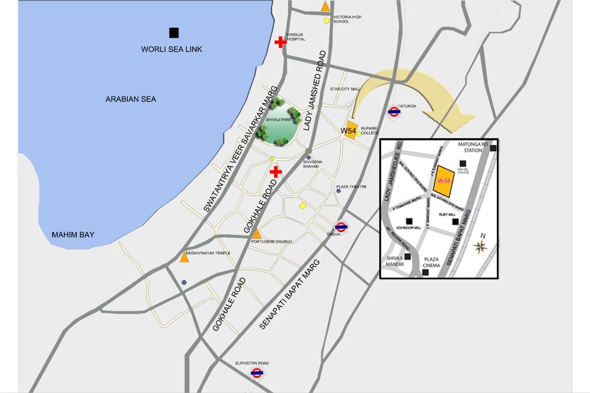 Mumbai Matunga hartă