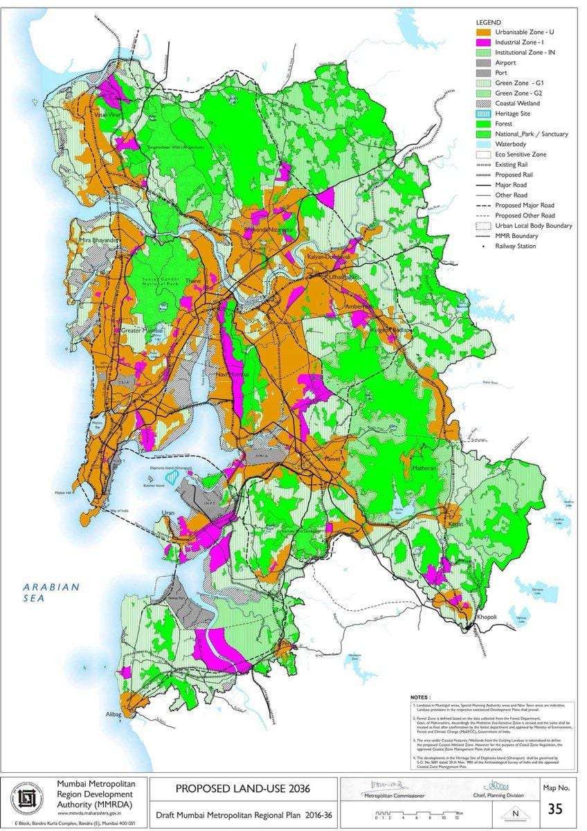 MMRDA plan regional hartă