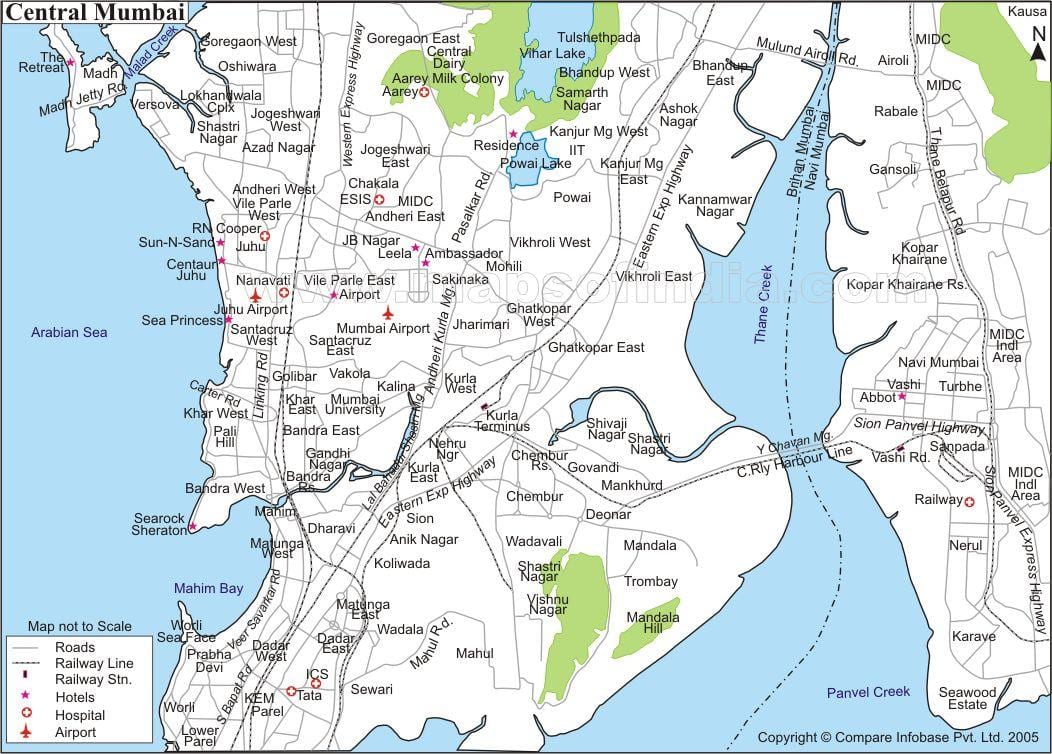 harta Mumbai central
