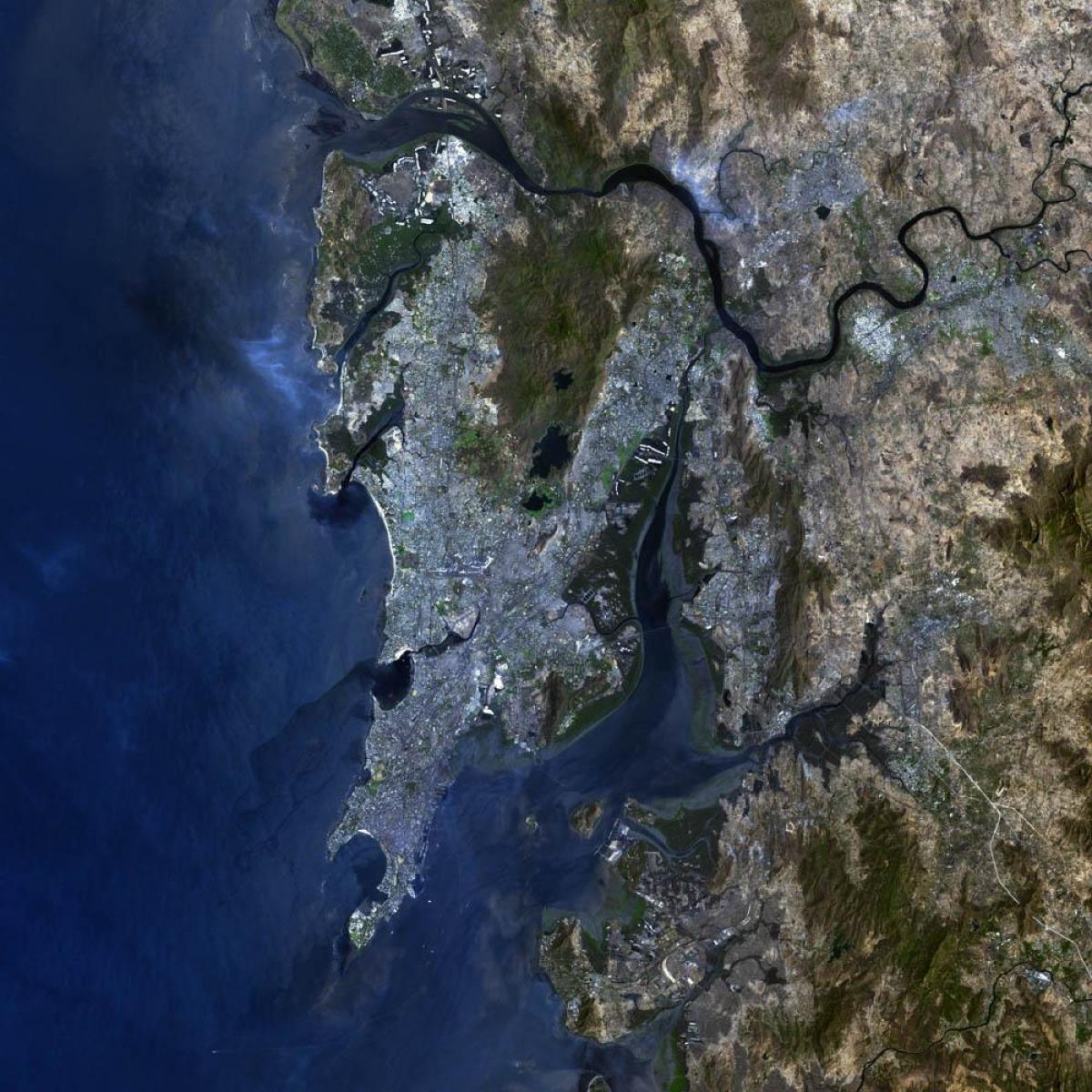 harta prin satelit de Mumbai