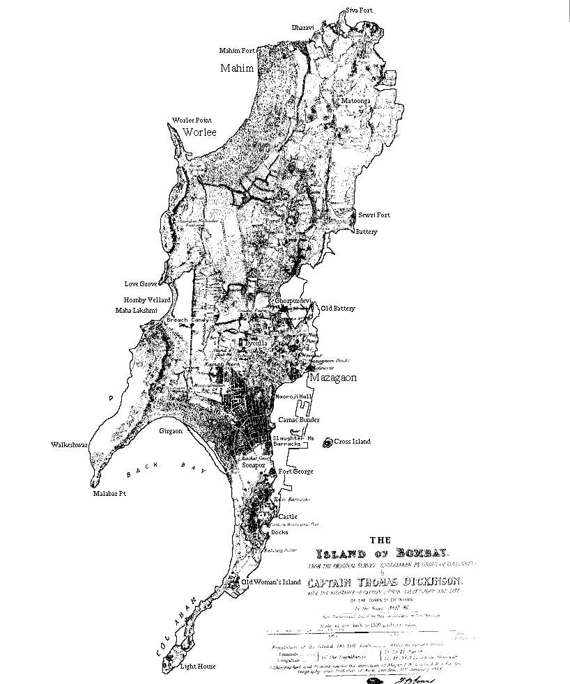 harta Mumbai insula