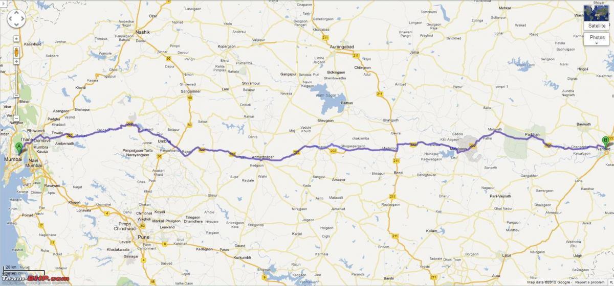 Mumbai nagpur autostrada harta rutelor