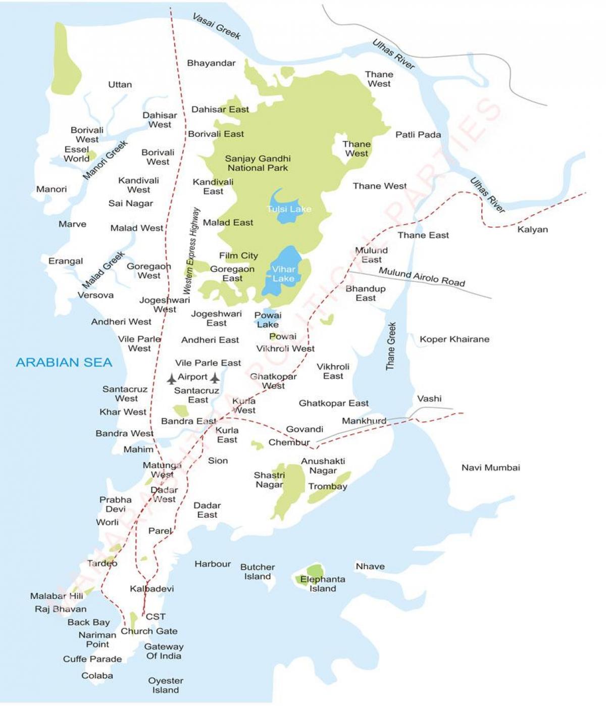 Bombay stat hartă