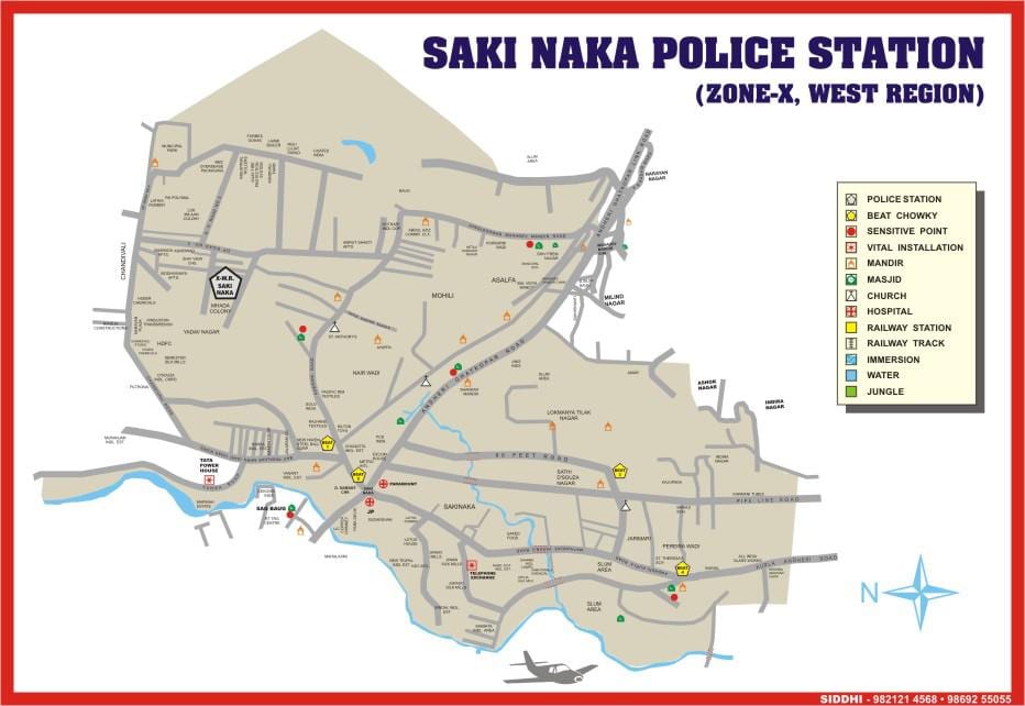 Mumbai Sakinaka hartă