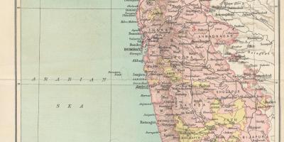 Harta președinția Bombay