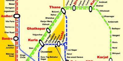 Mumbai central stații de linie hartă
