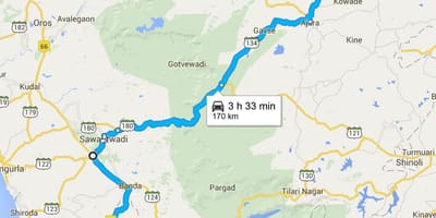 Mumbai la goa autostrada hartă