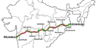 Nagpur Mumbai expres autostrada hartă