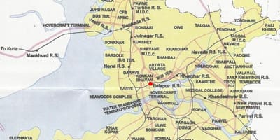Harta navi Mumbai